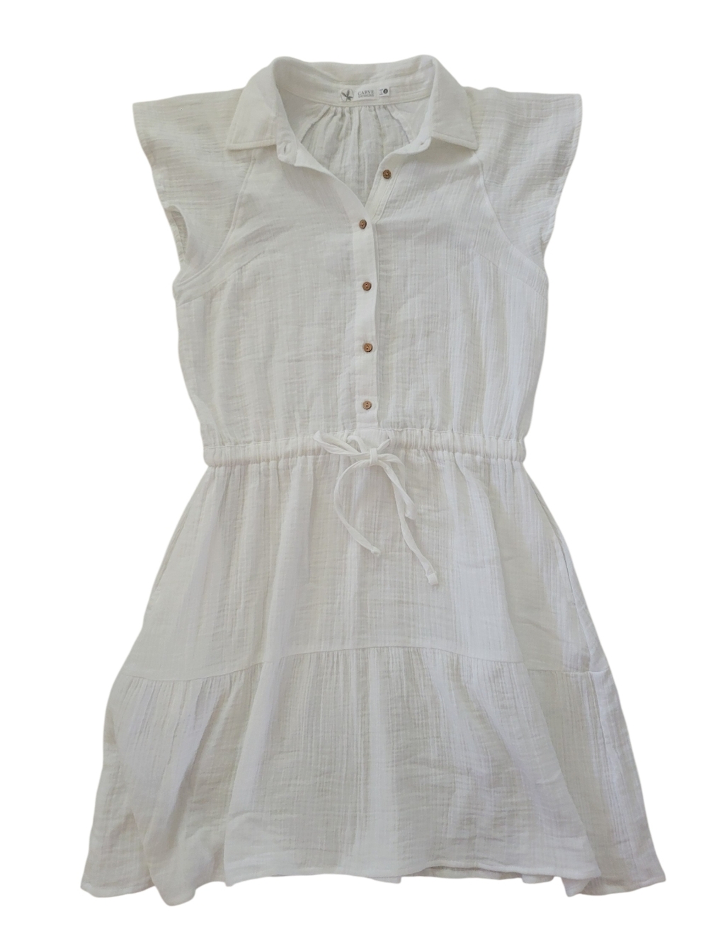 Carve Designs Alex Gauze Classic Tiered Dress - Picture 4 of 7